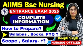 AIIMS BScH Nursing Entrance Exam 2025 [upl. by Siro]