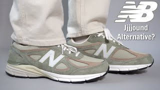 The MUST HAVE New Balance sneaker of the year New Balance 990v4 Olive Incense Review amp On Feet [upl. by Hyatt]