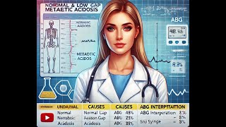 Understanding Normal and Low Anion Gap Metabolic Acidosis Causes ABG Interpretation Management [upl. by Ileane12]