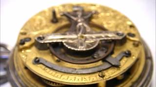 Samson verge fusee pocket watch movement [upl. by Soirtemed]