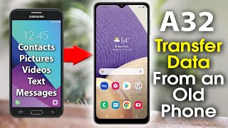 Samsung Galaxy A32 How to Transfer Your Data from an Old Phone  Galaxy A32 transfer  H2TechVideos [upl. by Reinald]