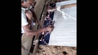 Rug Weaving process by great Indian artist dhurrie weaving [upl. by Rodolfo527]