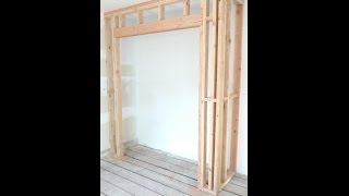 😎How to Frame a Closet 🔨coknowproconstructiontips [upl. by Aneertak]