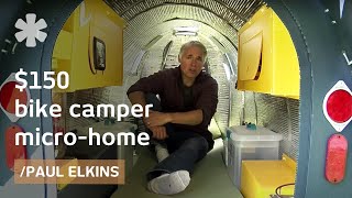 150 bike camper DIY micro mobile home downloadable plans [upl. by Yllah506]