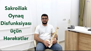 Sakroiliak Oynaq Disfunksiyası üçün hərəkətlər  Fizioterapevt Aziz Davrishov [upl. by Lenci]