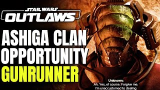 Ashiga Clan Opportunity 3  Tatooine  Gunrunner Quest  STAR WARS Outlaws [upl. by Blackstock881]