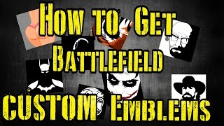 Battlefield 1  How To Get A Customize Emblem Easy [upl. by Anwahsad]