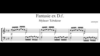 Mylauer Tabulatur – Fantasie ex Df [upl. by Sileray]