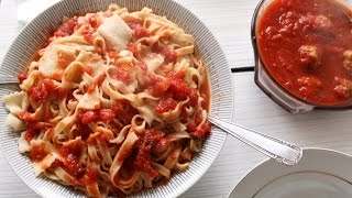 How to Make Tagliolini with Meatballs  Pasta Grannies [upl. by Etteoj569]