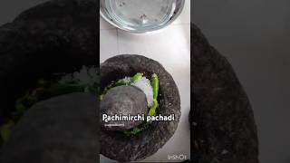 Pachi mirchi pachadi food indianfood [upl. by Llenyr]