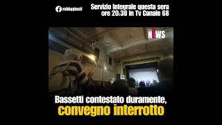 BASSETTI CONTESTATO A TORINO CONVEGNO SOSPESO  Robby Giusti [upl. by Llovera]