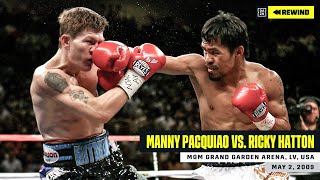 FULL FIGHT  Manny Pacquiao vs Ricky Hatton DAZN REWIND [upl. by Ahsets]