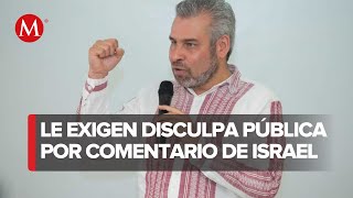 Comunidad Judía de Michoacán exige disculpa pública del gobernador por comentario sobre Israel [upl. by Leahcimed627]