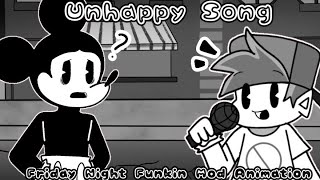 Friday Night Funkin  UNHAPPY SONG FNF Mod Animation FT Mickey [upl. by Ramsey]