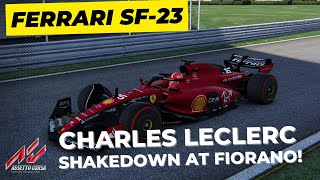 Assetto Corsa Scuderia Ferrari SF23  Fiorano with Charles Leclerc [upl. by Resee]