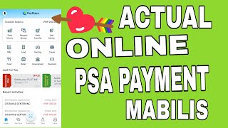 HOW TO PAYMENT ONLINE USING PAYMAYA PSA CERTIFICATE CENOMAR [upl. by Notgnilra]