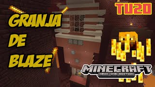 TU20 Granja de Blazes eficiente  Minecraft Xbox One [upl. by Lleuqar]