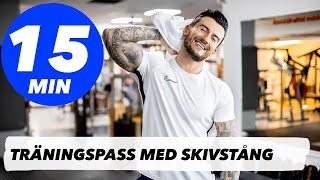 TRÄNINGSPASS MED SKIVSTÅNG PÅ 15 MIN  TRAINWITHSMAIL [upl. by Lorie32]