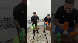 Flip Cup in bottle challenge funnychellenge [upl. by Wilfreda33]