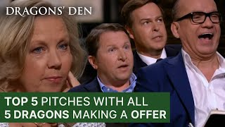 Top 5 Deals Where 5 Dragons Made An Offer  Dragons Den [upl. by Mikey]