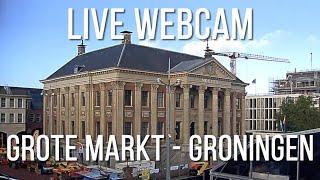 live webcam  Grote Markt  Groningen  the Netherlands [upl. by Rekrap56]