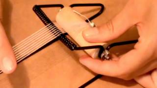 Beads Projects  How to use a beading loom [upl. by Harras]