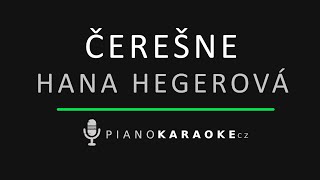 Hana Hegerová  Čerešne  Piano Karaoke Instrumental [upl. by Axe336]