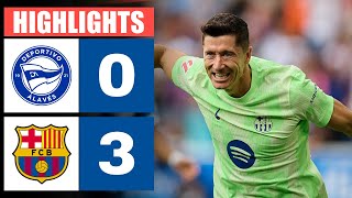 🔴 Resumen  Deportivo Alavés vs Barcelona 0  3  HIGHLIGHTS  LaLiga 202425 [upl. by Namlak]