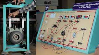 Electrical Machines  LAB  3  NO LOAD amp LOAD TEST AND SPEED CONTOL ON DC SHUNT MOTOR [upl. by Ahsian]