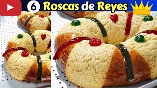 ✅6 ROSCAS de REYES con 1 KILO de HARINARECETA para EMPRENDER💰Dulce Hogar Recetas [upl. by Zilber]