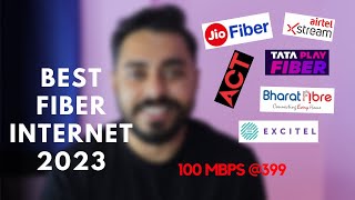 Best Fiber Internet Provider 2023  Pack comparison Jio Fiber Airtel Tata sky BSNL Excitel ACT [upl. by Iturhs238]