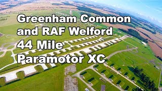 Paramotoring over Greenham Common and RAF Welford [upl. by Marleah]