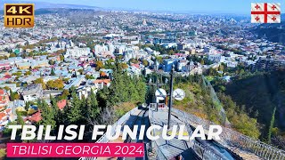 【4K】Virtual Walking Tour in Tbilisi Funicular 2024 [upl. by Irtimid390]