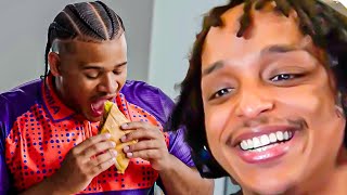 Fanum Teaches Us How to Make a CHOPPED CHEESE 😂 [upl. by Akihdar568]