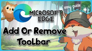 How to Add or Remove Toolbar in Microsoft Edge  Guide Glimpse [upl. by Buxton]