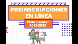 Tutorial preinscripciones en línea 20212022 [upl. by Eixam322]