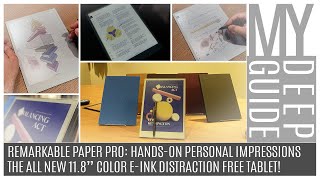 Remarkable Paper Pro HandsOn Personal Impressions of the 118quot Color EInk Distraction Free Tablet [upl. by Deehahs]