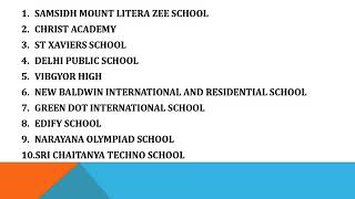 SCHOOLS NEAR ELECTRONIC CITYBANGALORE [upl. by Alrahc]