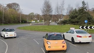 Heaton Test Route 1 Bingley Roundabout Talk Through [upl. by Ancel]