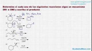 Problema 10 Reacciones de sustitución y eliminación [upl. by Iney306]