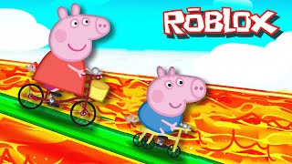 Peppa Pig PLAY Obby But Youre On a Bike in Roblox [upl. by Junina]