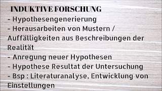 Induktive und deduktive Forschung [upl. by Sigler]