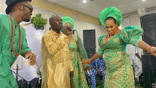 SAHEED BALOGUN WELCOMES GUESTS AS FATHIA BALOGUN BURIES DAD [upl. by Adohr]