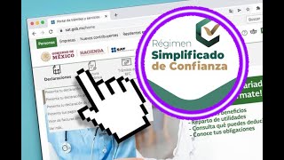 DECLARACION MENSUAL régimen simplificado de confianza  Personas Físicas [upl. by Lagasse776]