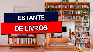 ESTANTES DE LIVRO Confira 50 modelos de estantes de livros para diversos cômodos da casa [upl. by Eidoow264]