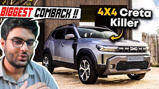 2024 Renault Duster is the Ultimate 4x4 SUV comeback to kill Creta  Official Launch Details [upl. by Jilleen]