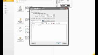 Outlook 2010 Out of Office replys [upl. by Trust]