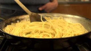 How to Quickly Cook Pasta in a Frying Pan  CHOW Tip [upl. by Jaddo82]