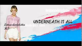 violetta underneath it all letra karaoke [upl. by Anawot331]