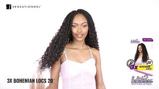 Sensationnel Lulutress 3X Bohemian Locs 20quot Braids 360° view [upl. by Ticknor285]